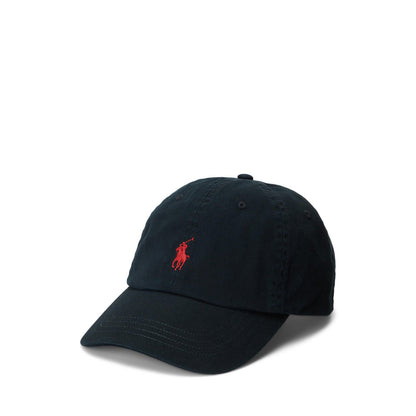 Polo Ralph Lauren - Chino Cap - Black with Red Pony