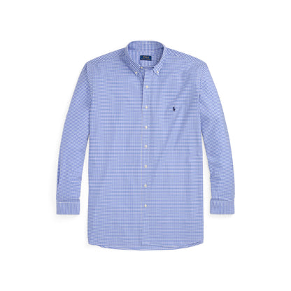 Polo Ralph Lauren - Poplin Stretch Shirt - Gingham - Big & Tall Sizes - Blue & White