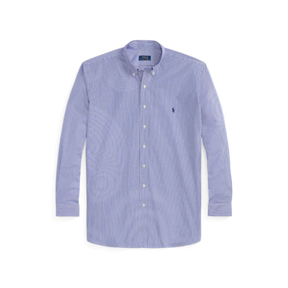Polo Ralph Lauren - Poplin Stretch Shirt - Stripe - Big & Tall Sizes - Blue & White