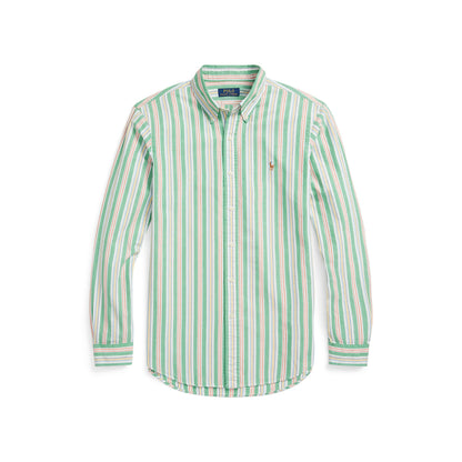 Polo Ralph Lauren - Oxford Shirt - Stripe - Green, White Multi