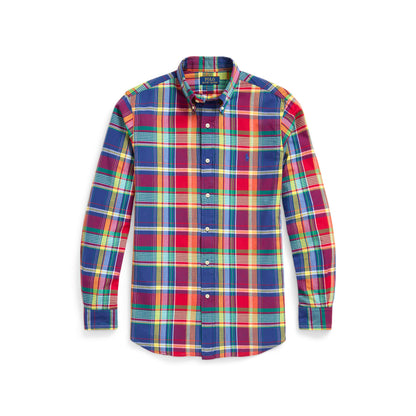 Polo Ralph Lauren - Madras Cotton Shirt - Check - Royal, Red Multi