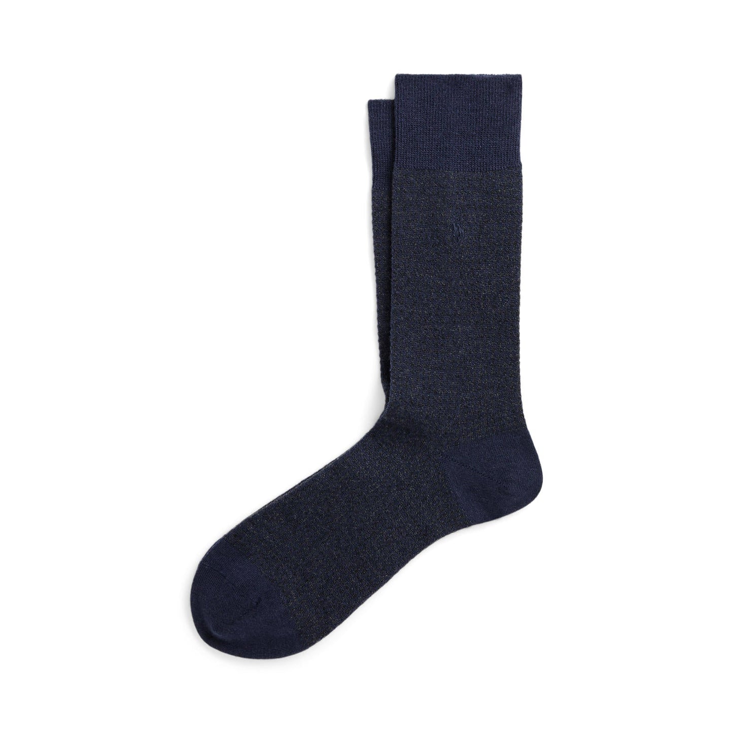 Polo Ralph Lauren - Wool Blend Houndstooth Trouser Sock - Navy