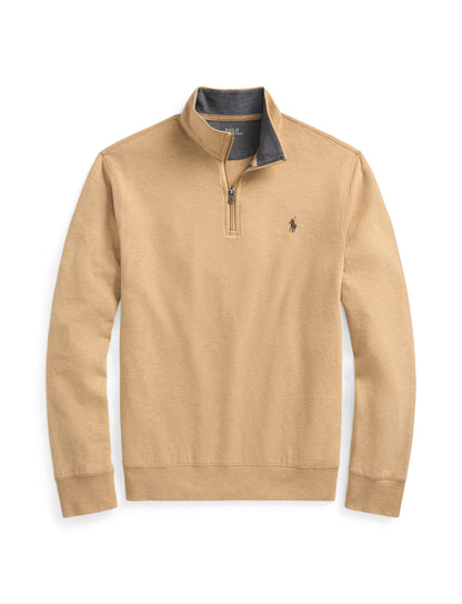 Polo Ralph Lauren - Luxury Jersey Quarter Zip Sweatshirt - Camel