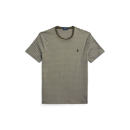 Polo Ralph Lauren - Custom Slim Striped  Soft Cotton T-Shirt - Armadillo white