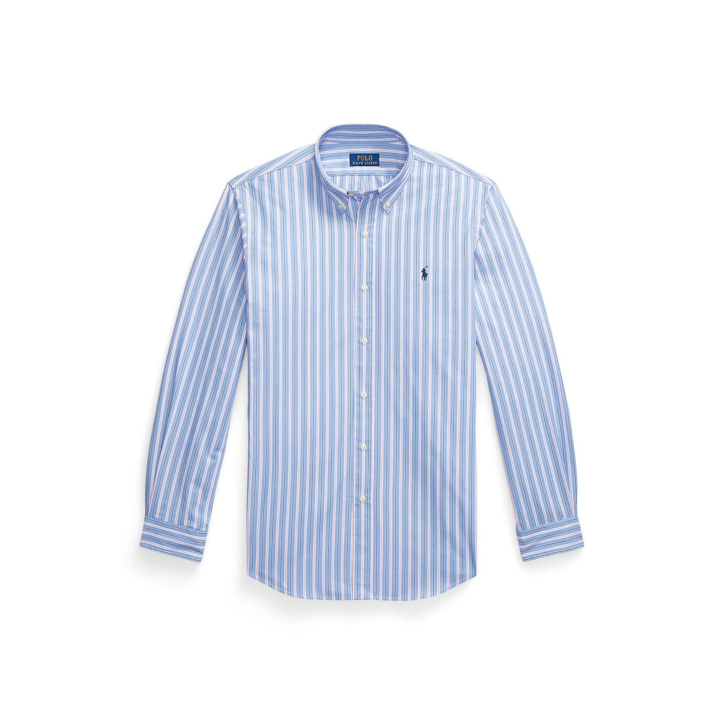 Polo Ralph Lauren - Poplin Stretch Business Shirt - Stripe - Blue, Pink Multi
