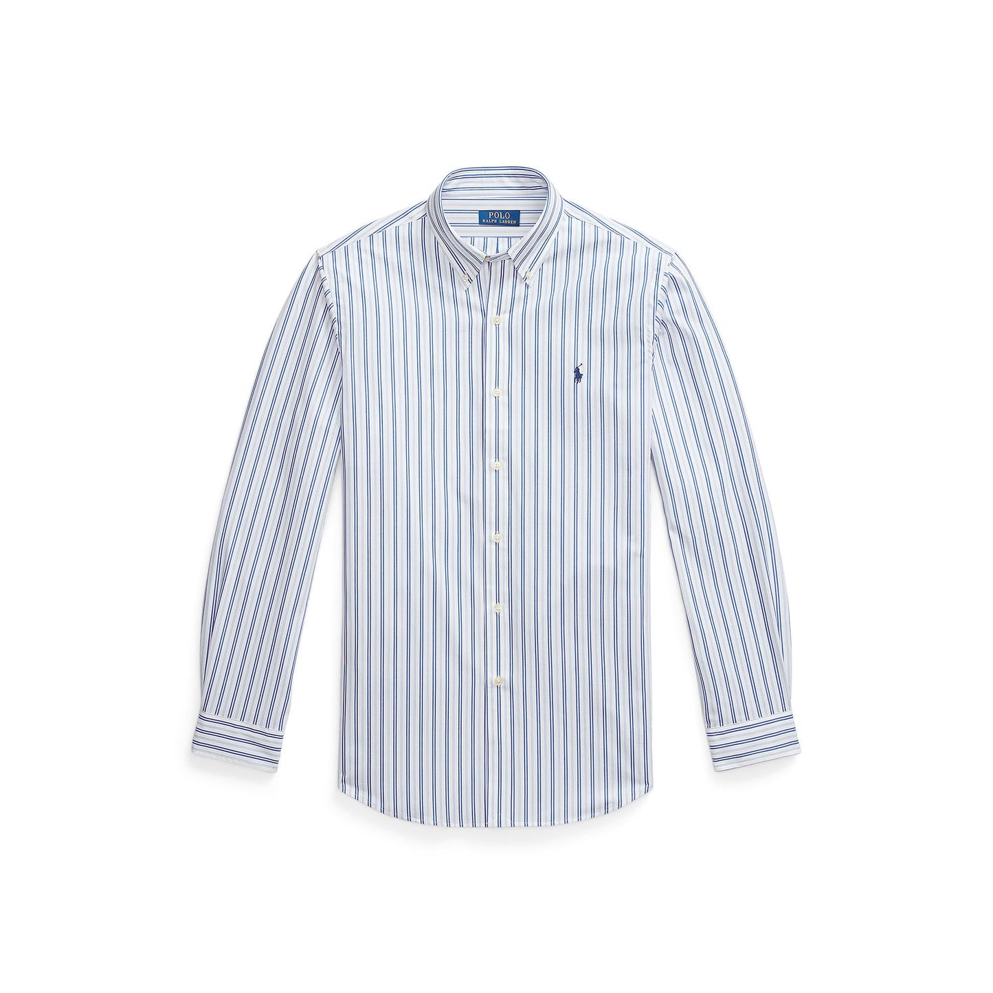 Polo Ralph Lauren - Poplin Stretch Business Shirt - Stripe - White/Pink/Blue