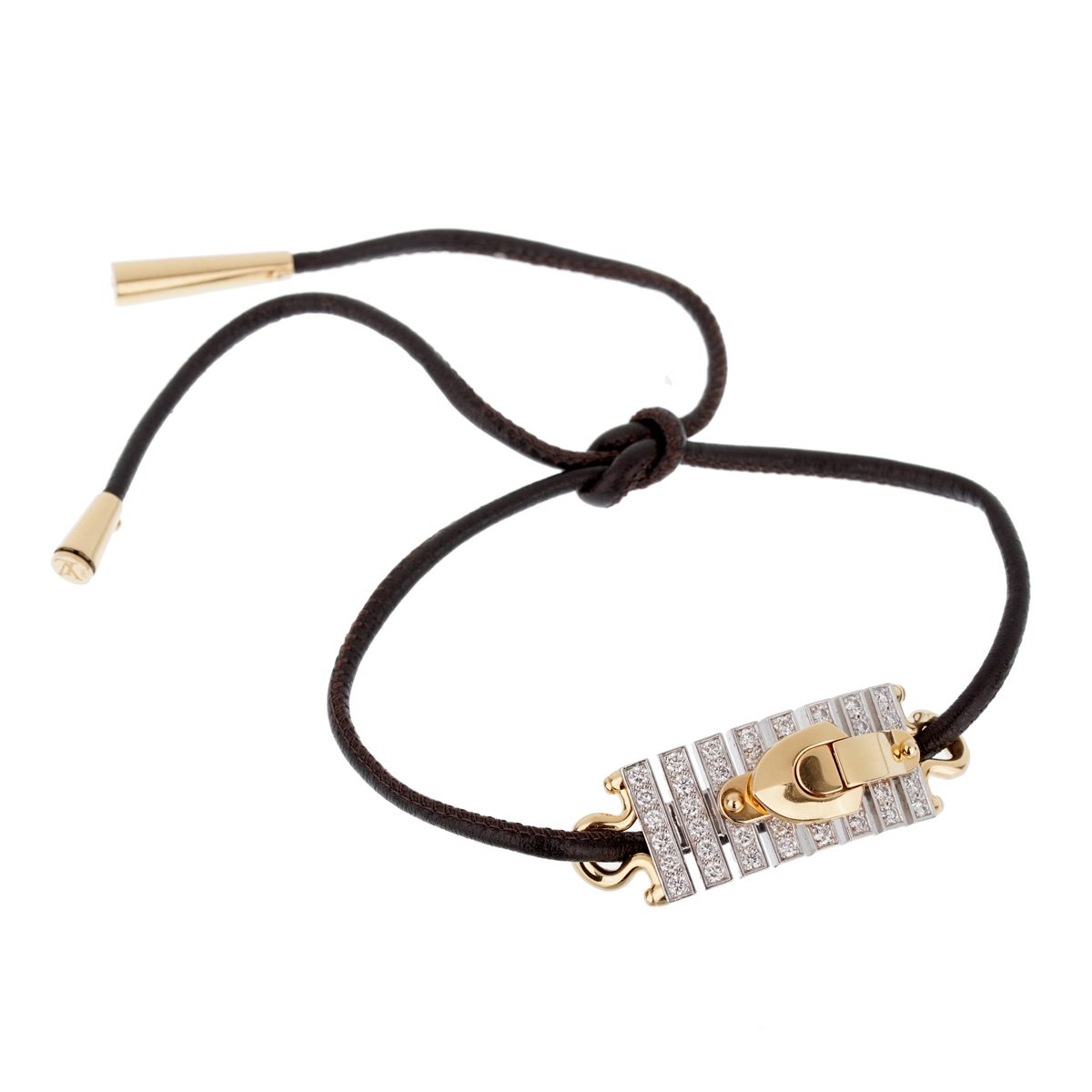 Louis Vuitton 18k White & Yellow Gold Diamond Convertible Necklace Bracelet