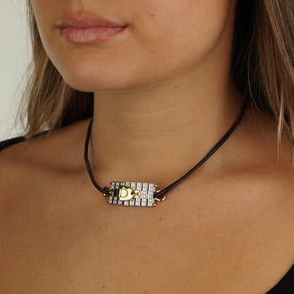 Louis Vuitton 18k White & Yellow Gold Diamond Convertible Necklace Bracelet