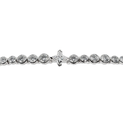 Louis Vuitton High Jewelry Diamond 18k White Gold Tennis Bracelet