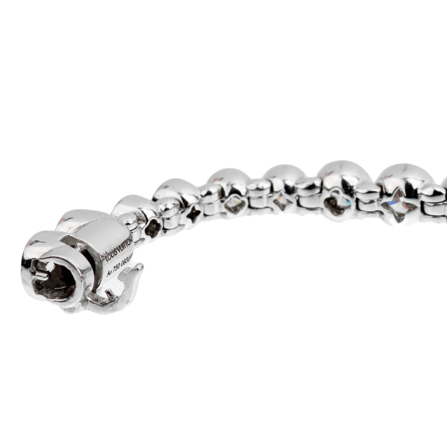 Louis Vuitton High Jewelry Diamond 18k White Gold Tennis Bracelet