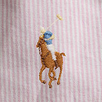 Polo Ralph Lauren - Oxford Shirt - Stripe - Pink & White