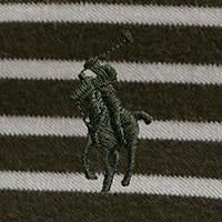 Polo Ralph Lauren - Custom Slim Striped  Soft Cotton T-Shirt - Armadillo white