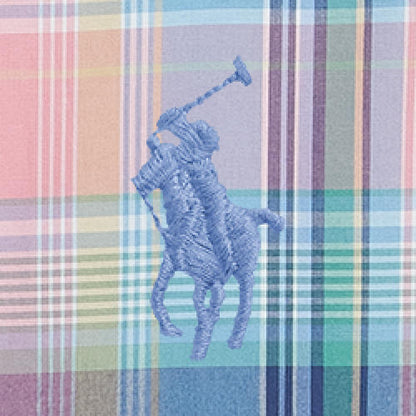Polo Ralph Lauren - Poplin Shirt - Custom Fit - Check - Pink Blue Multi