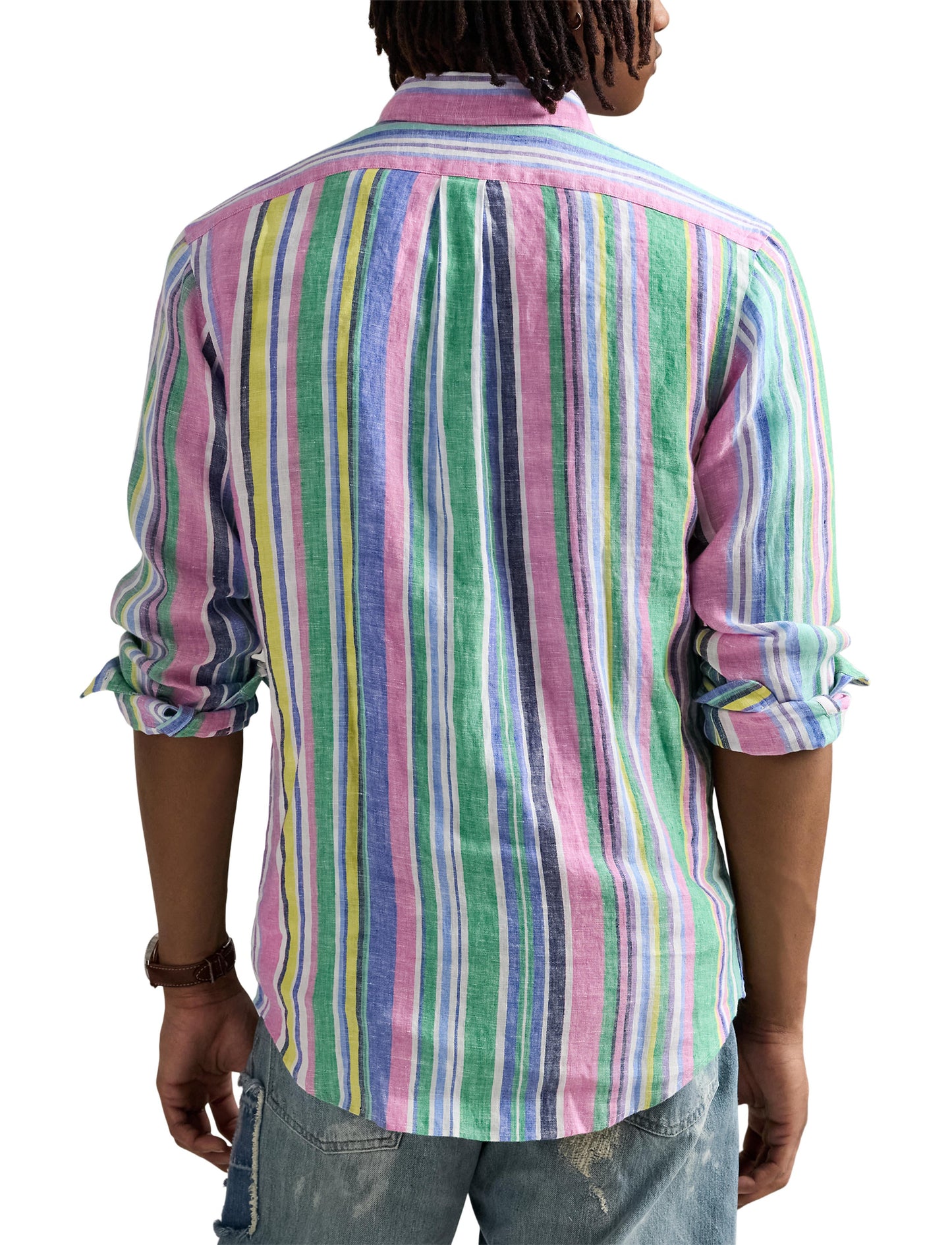 Polo Ralph Lauren - Linen Shirt - also in Big & Tall - Green Pink Multi